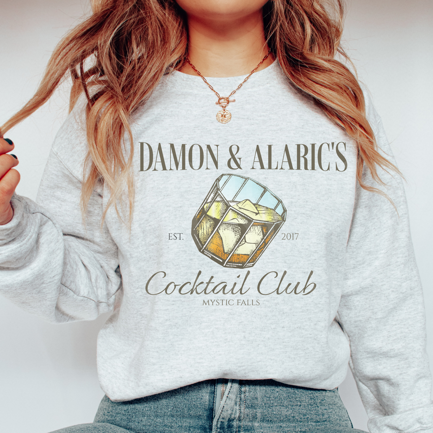 Damon & Alaric's Cocktail Club Crewneck