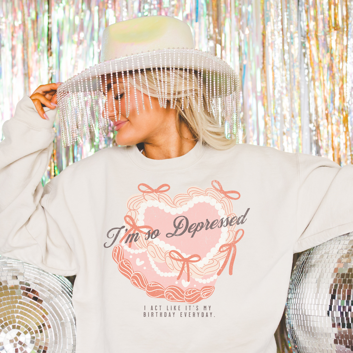 I'm so Depressed Crewneck