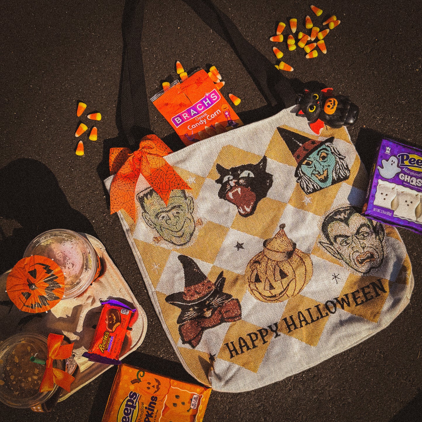 Happy Halloween Woven Tote