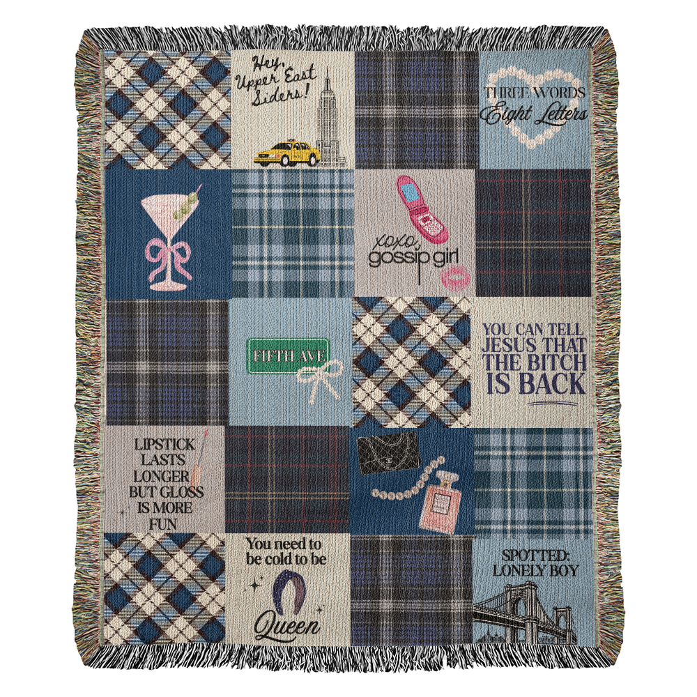 Gossip Girl Woven Blanket