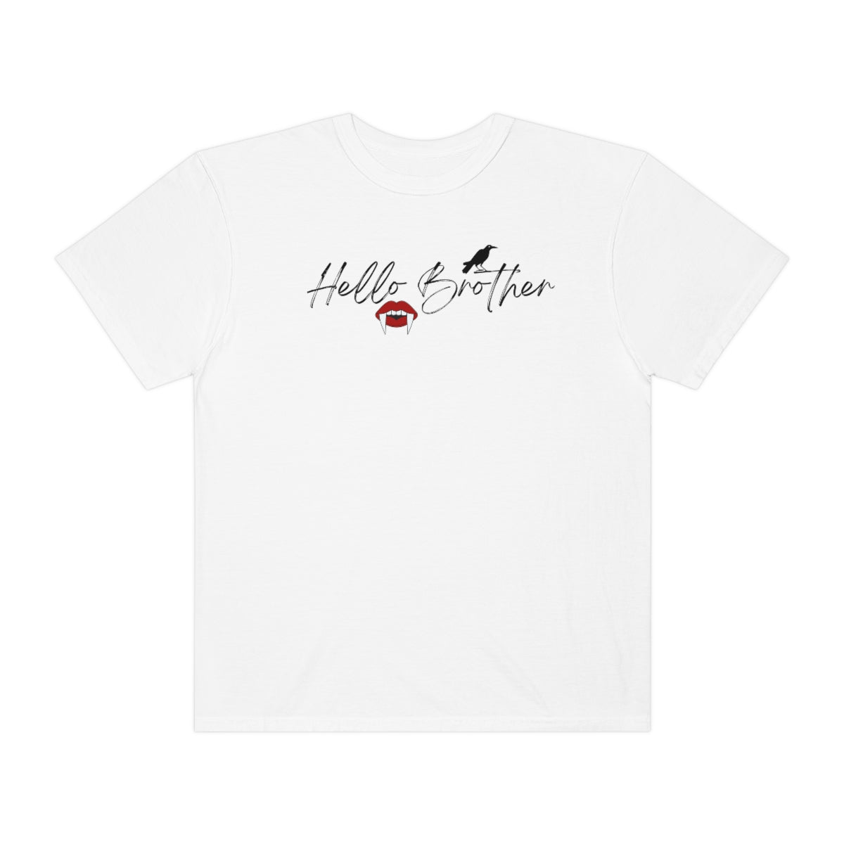 Hello Brother Vampire Diaries Shirt, TVD Shirt, Damon Salvatore Shirt, Oversized Vampire Shirt, TVD Fan Shirt