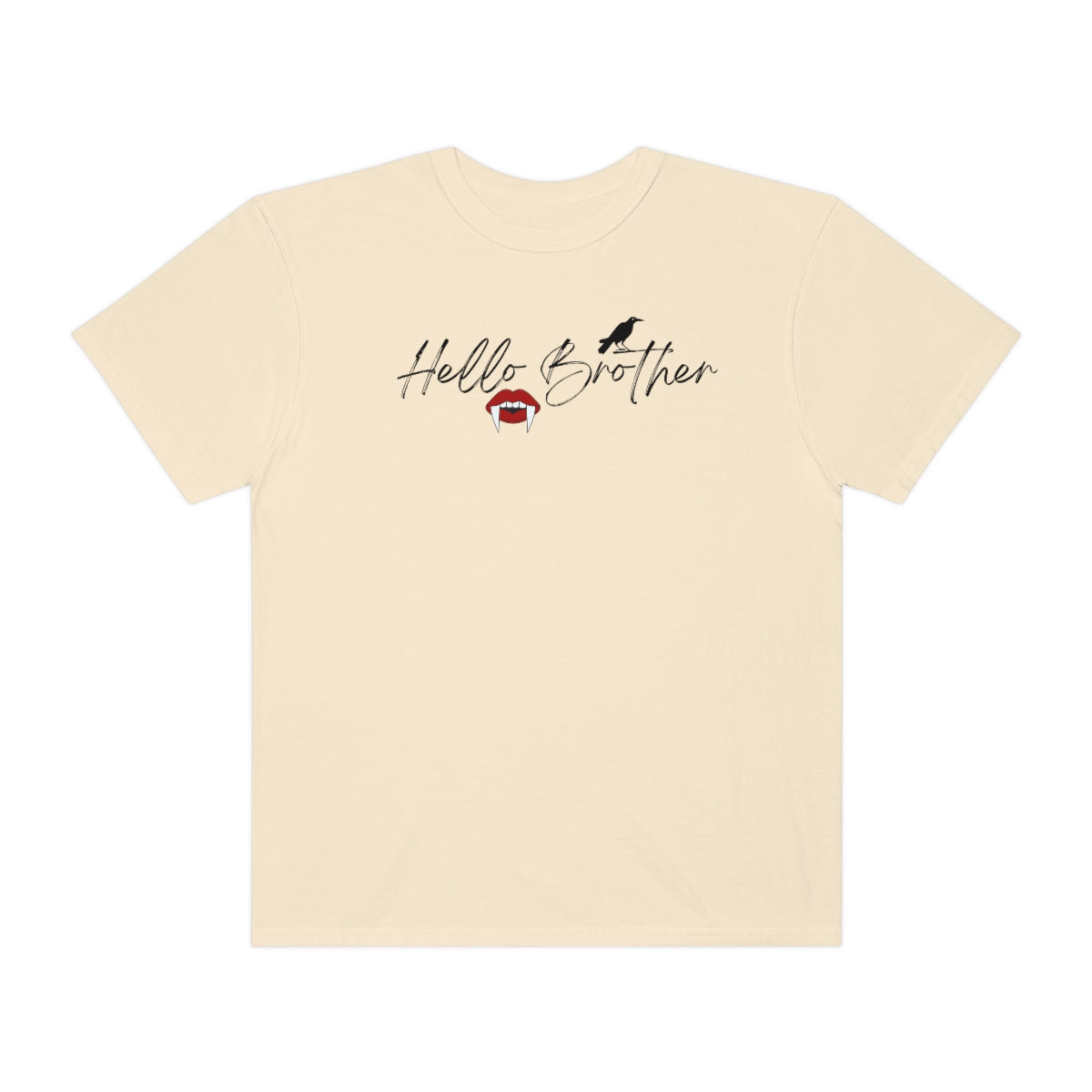 Hello Brother Vampire Diaries Shirt, TVD Shirt, Damon Salvatore Shirt, Oversized Vampire Shirt, TVD Fan Shirt