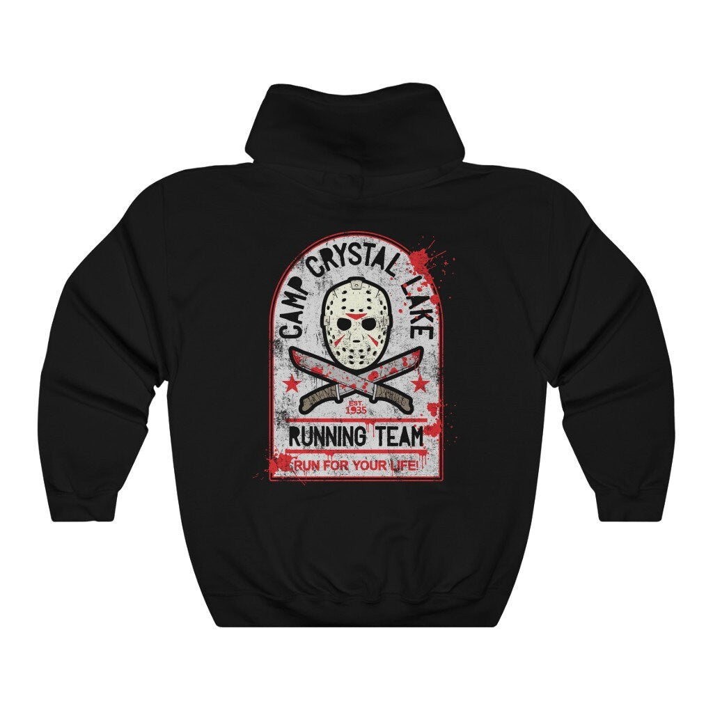Camp Crystal Lake Hoodie, Horror Hoodie, Halloween sweater, Friday the 13th sweatshirt, Funny halloween, Horror movie fan gift