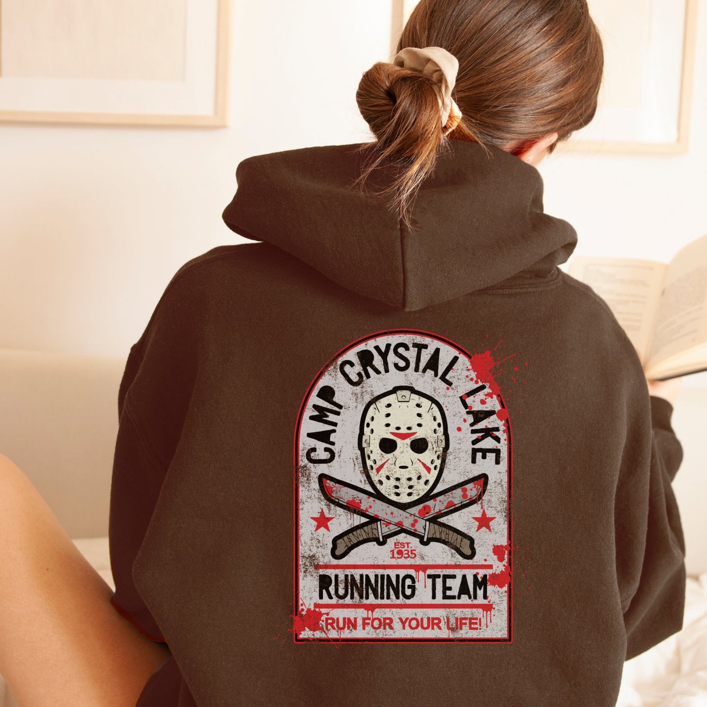 Camp Crystal Lake Hoodie, Horror Hoodie, Halloween sweater, Friday the 13th sweatshirt, Funny halloween, Horror movie fan gift