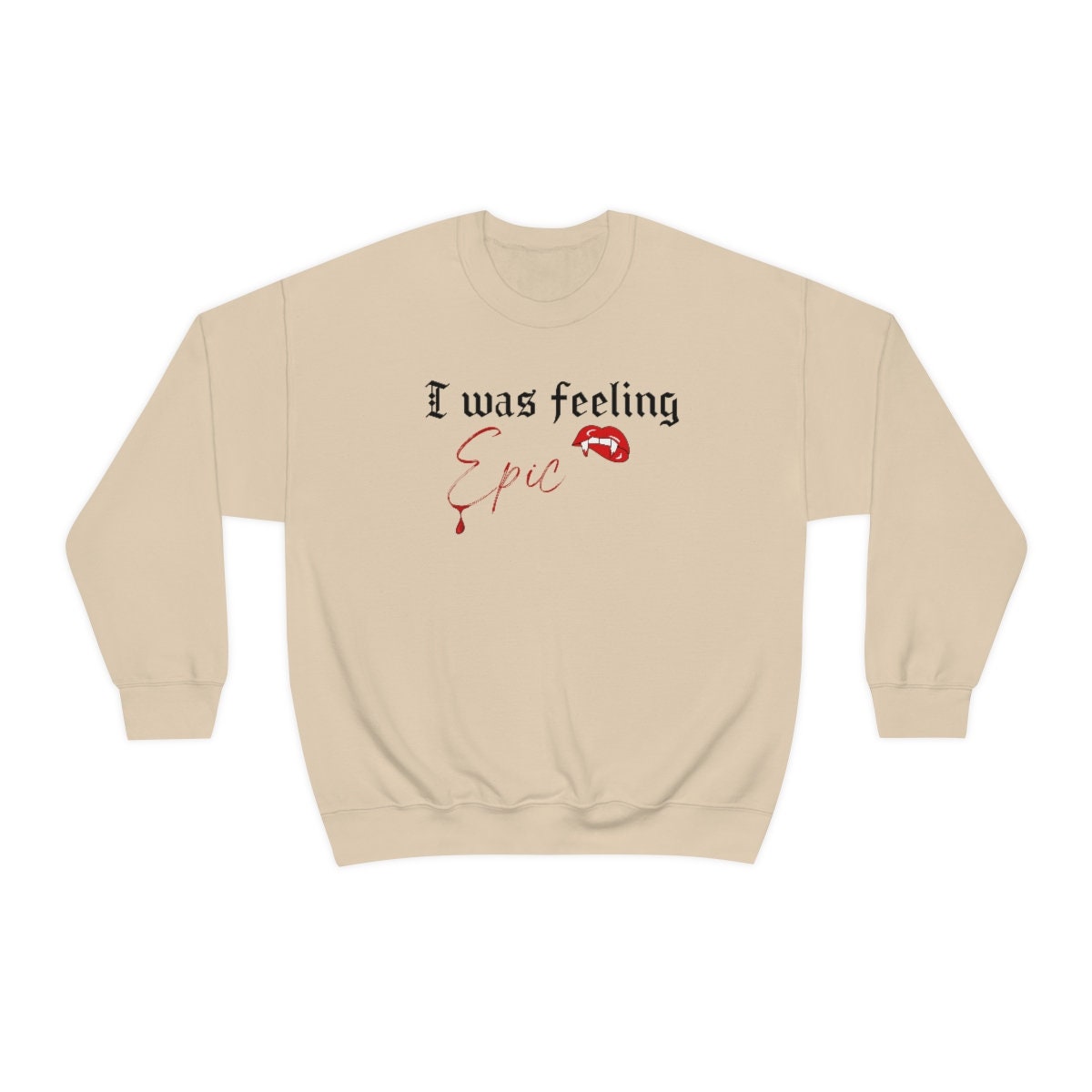 I was feeling epic sweatshirt, TVD sweatshirt, The Vampire Diaries sweatshirt, TVD fan gift, Stefan Salvatore Sweater