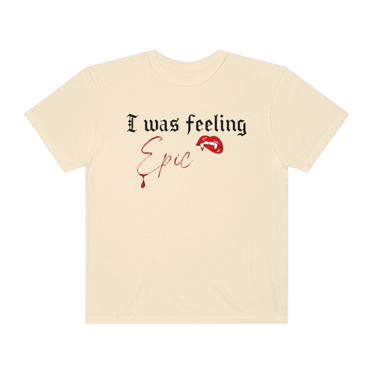 TVD Shirt, I was feeling epic shirt, Stefan Salvatore shirt, tvd fan gift, The Vampire Diaries shirt, TVD Fan, TVD merch