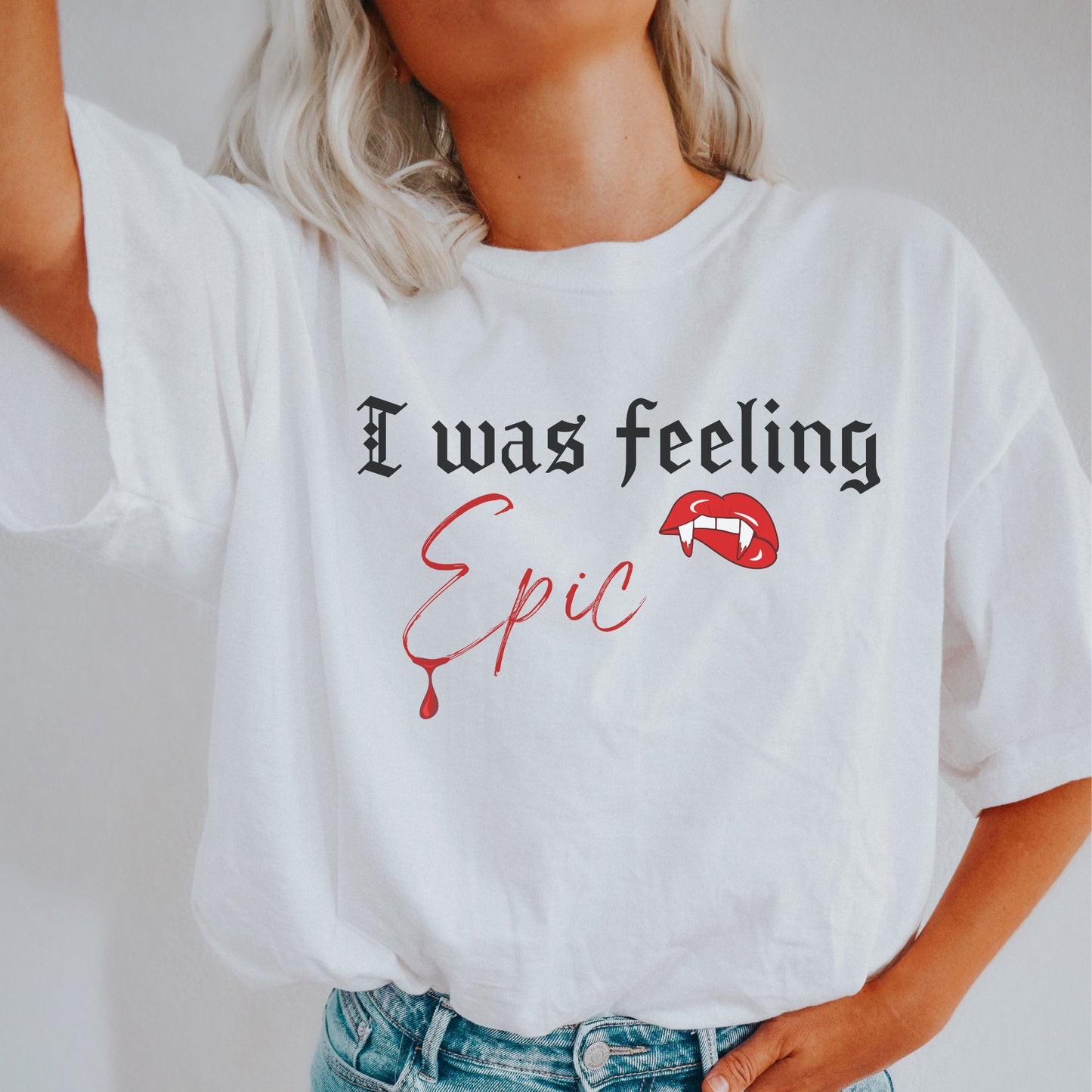 TVD Shirt, I was feeling epic shirt, Stefan Salvatore shirt, tvd fan gift, The Vampire Diaries shirt, TVD Fan, TVD merch