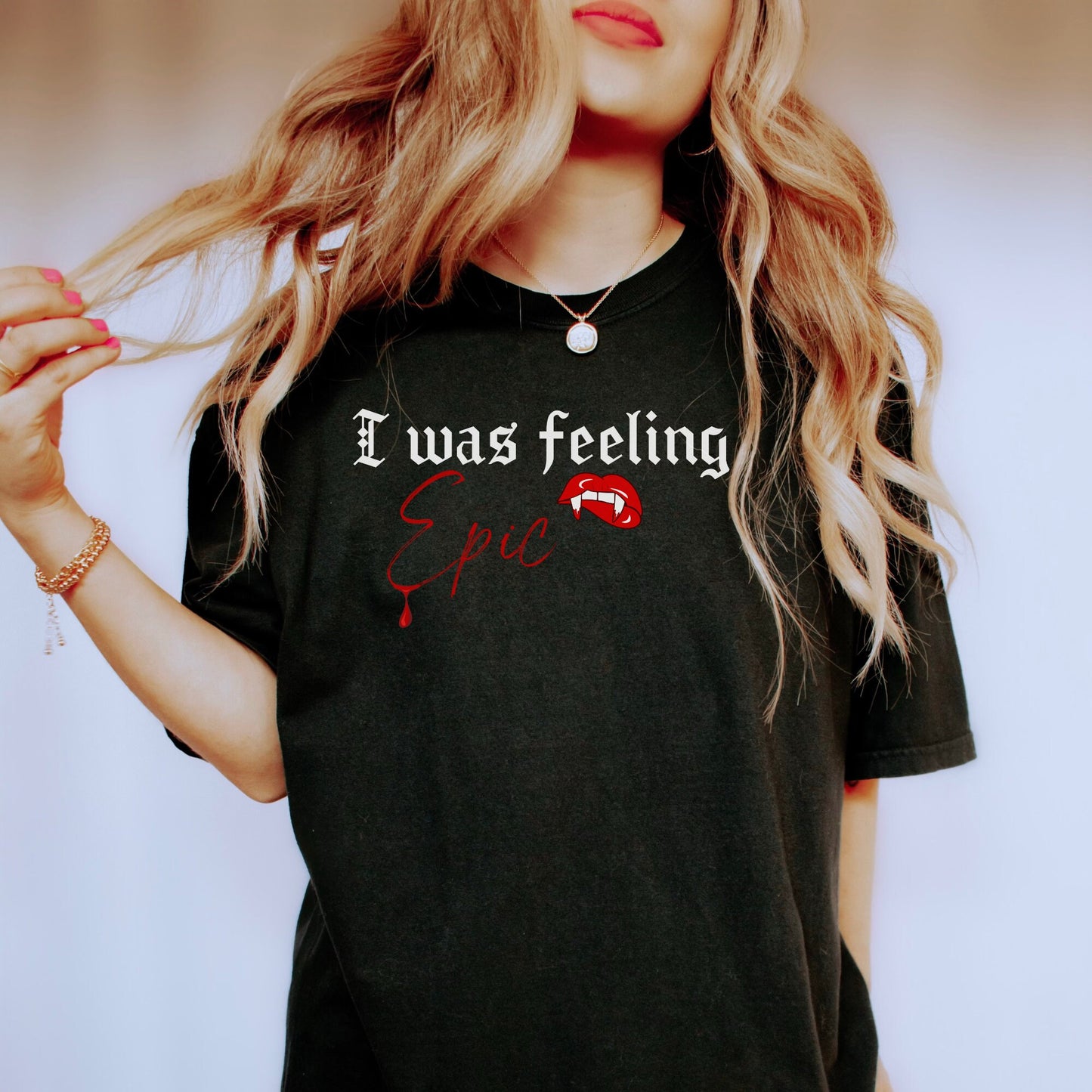 TVD Shirt, I was feeling epic shirt, Stefan Salvatore shirt, tvd fan gift, The Vampire Diaries shirt, TVD Fan, TVD merch