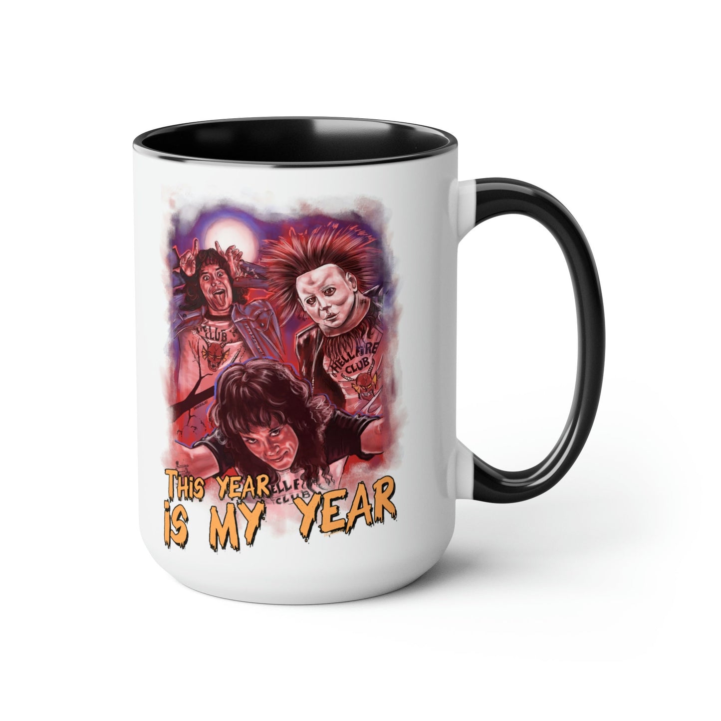 Eddie Munson mug, Horror Mug, Halloween Mug, Stranger Characters, Hawkins mug, Horror aesthetic, Chrissy Wake up