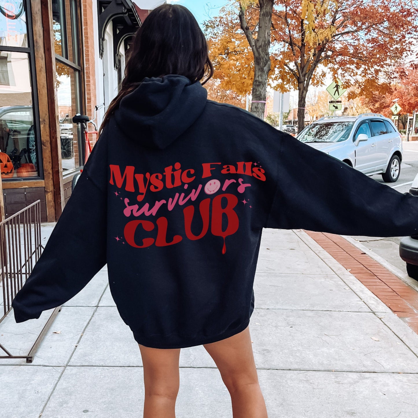 Mystic Falls Hoodie, TVD Hoodie, The Vampire Diaries, Tvd merch, Tvd apparel, Tvd fan gift, The Salvatore Brothers, Damon Salvatore