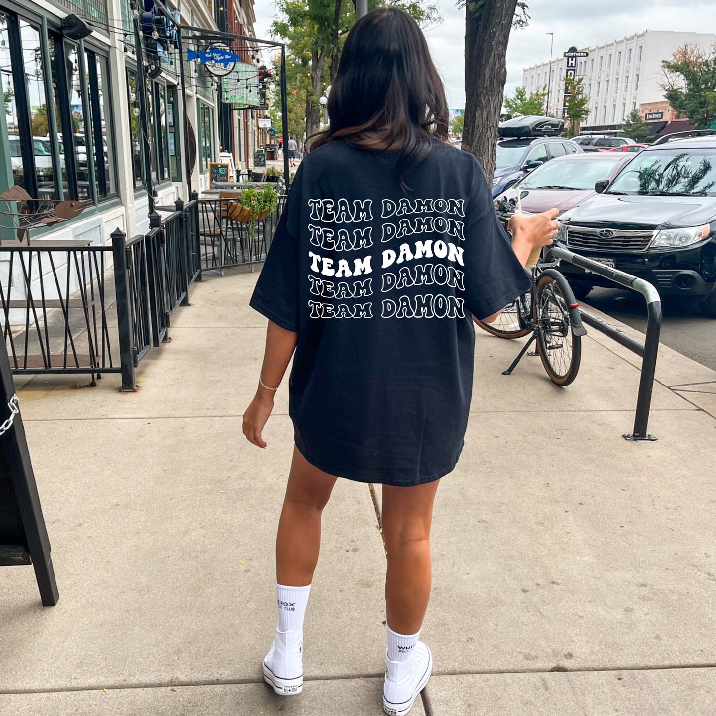 Damon Salvatore Shirt, Team Damon Shirt, TVD shirt, TVD fan gift, tvd merch, The Salvatore brothers, Mystic Falls shirt