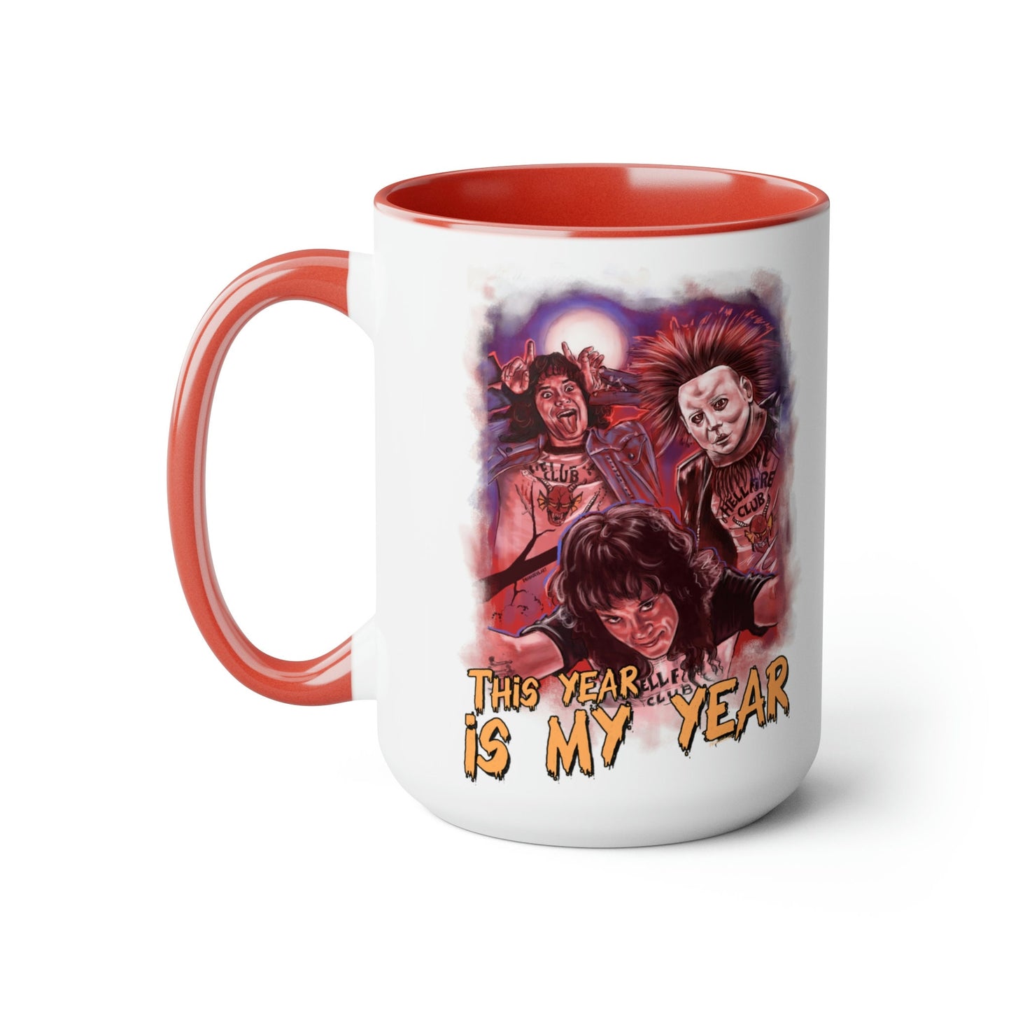 Eddie Munson mug, Horror Mug, Halloween Mug, Stranger Characters, Hawkins mug, Horror aesthetic, Chrissy Wake up