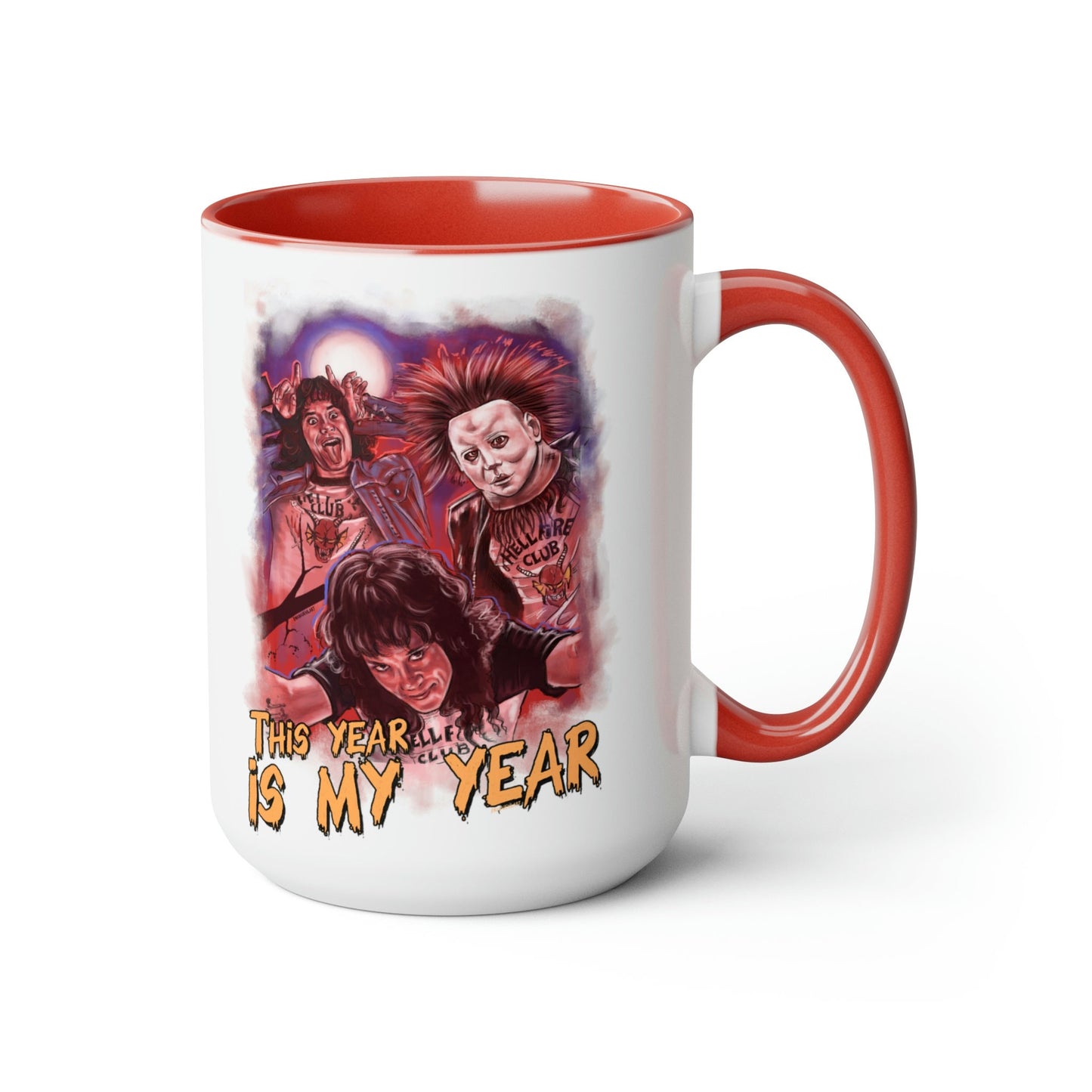 Eddie Munson mug, Horror Mug, Halloween Mug, Stranger Characters, Hawkins mug, Horror aesthetic, Chrissy Wake up