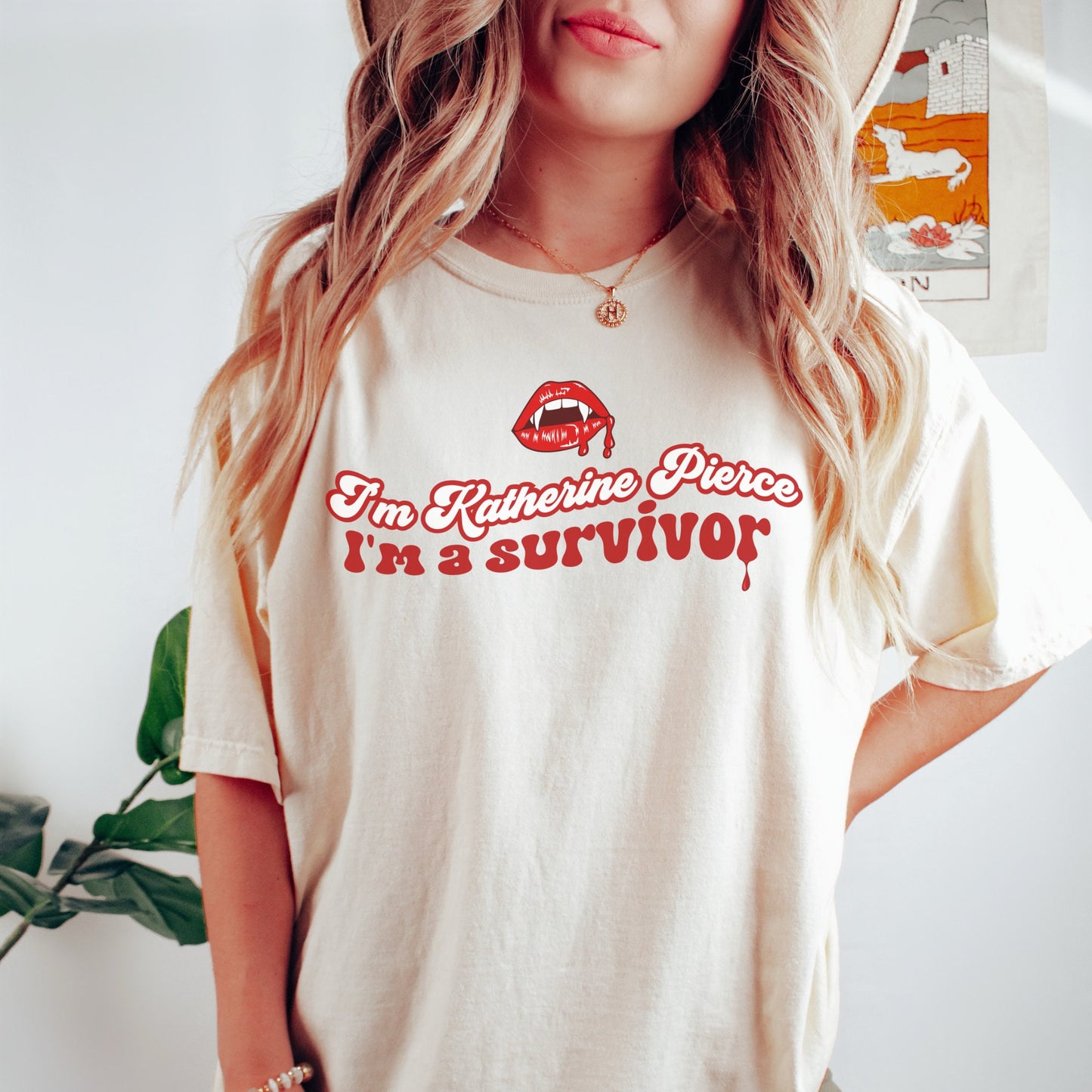 TVD merch, Katherine Pierce Shirt, TVD Shirt, Mystic Falls shirt, TVD merch, Tvd fan gift, Tvd apparel, Team Damon