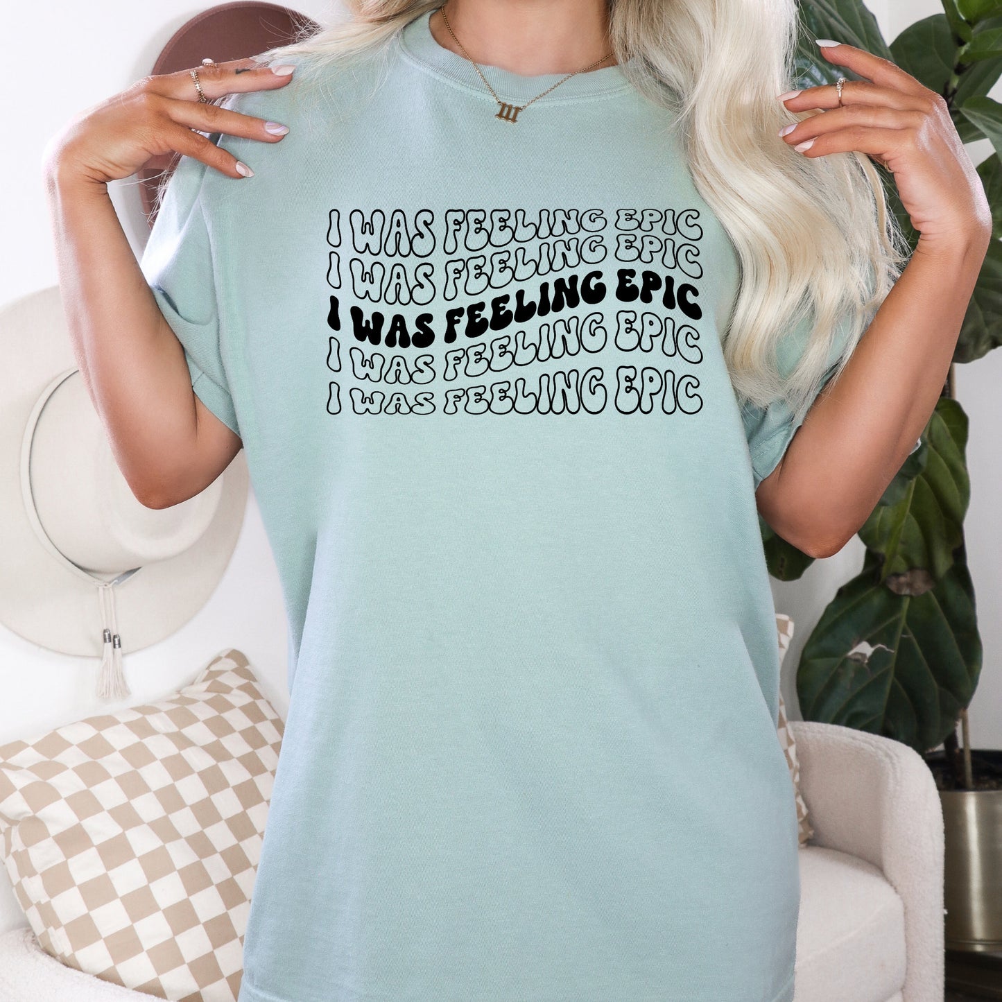 I was feeling Epic, TVD Shirt, Stefan Salvatore, TVD merch, Tvd fan gift, Mystic Falls shirt, Damon Salvatore, Tvd apparel