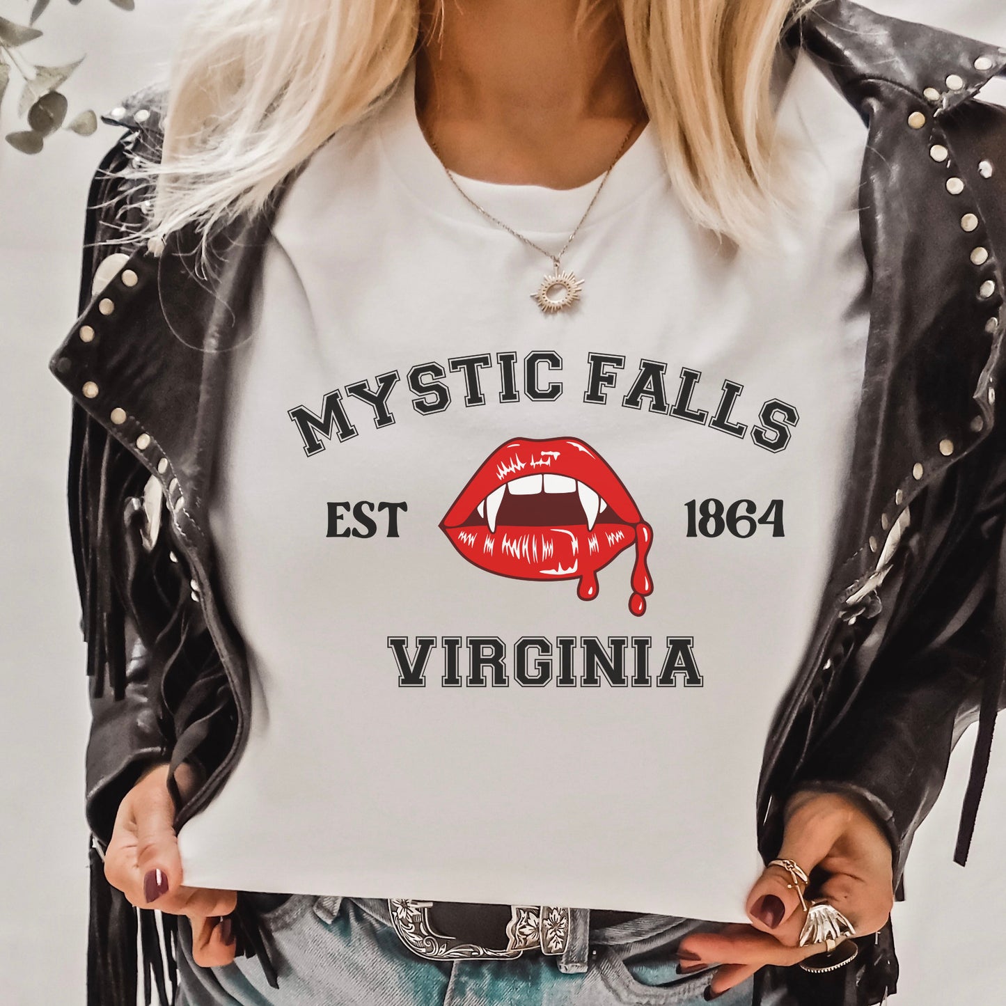 Mystic Falls shirt, Damon Salvatore shirt,TVD Shirt, Stefan Salvatore, TVD merch, Tvd fan gift, Mystic Falls merch, tvd