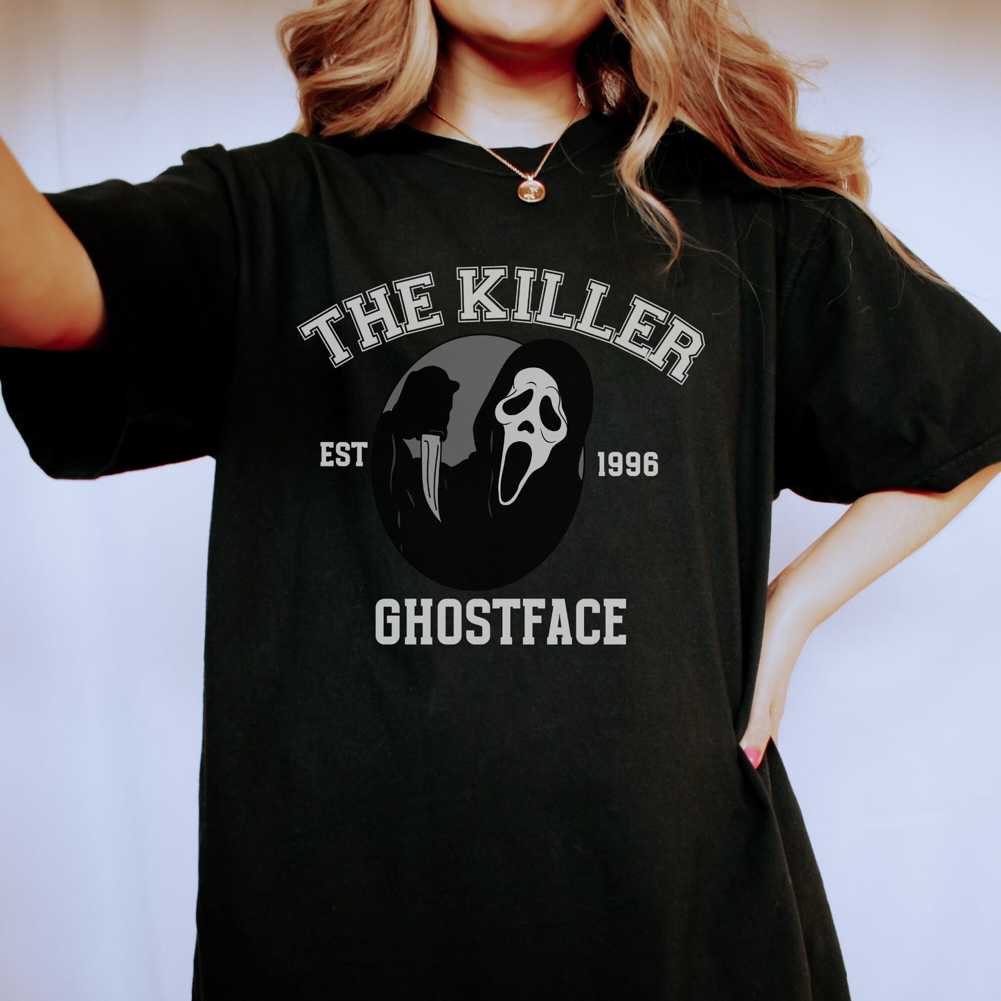 Ghostface Shirt, What's your fav scary movie? Scream Movie Fan, Ghostface Hoodie, 90s Horror Hoodie, 90s slasher fan, Halloween Hoodie