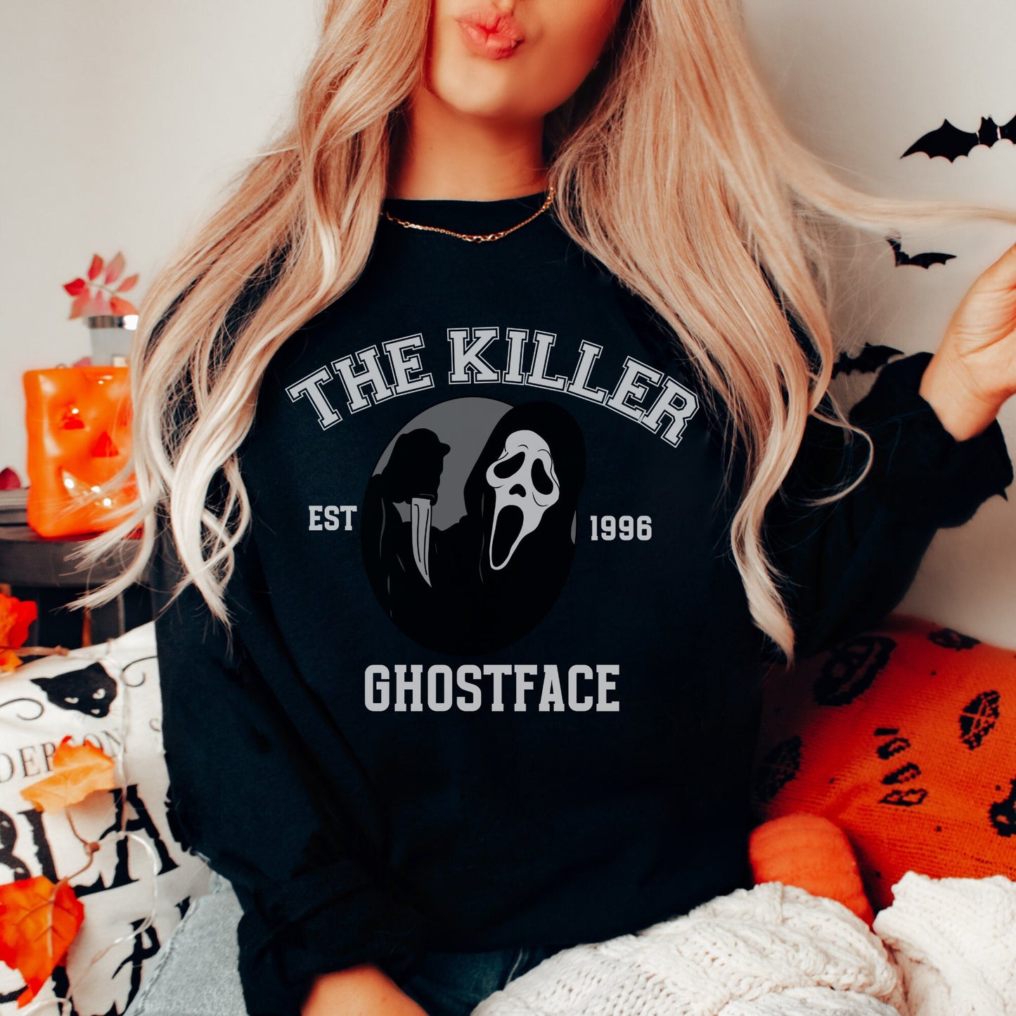 Ghostface Shirt, What's your fav scary movie? Scream Movie Fan, Ghostface Hoodie, 90s Horror Hoodie, 90s slasher fan, Halloween Hoodie
