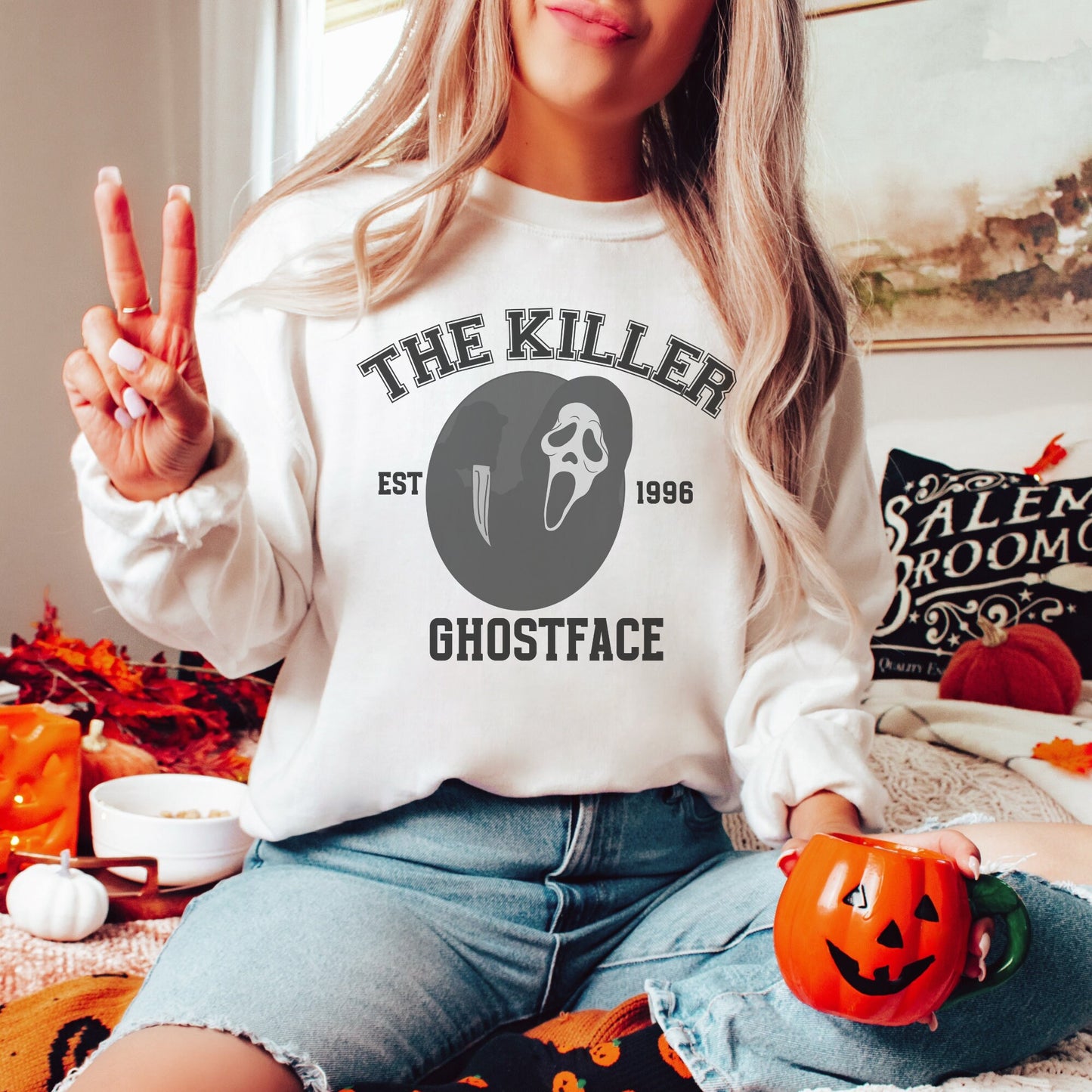 Ghostface Shirt, What's your fav scary movie? Scream Movie Fan, Ghostface Hoodie, 90s Horror Hoodie, 90s slasher fan, Halloween Hoodie