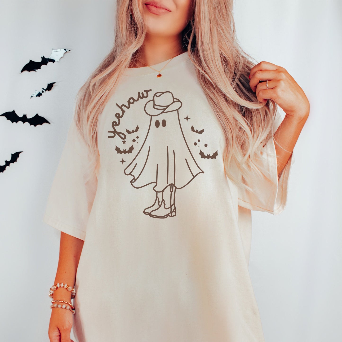 Western Ghost Sweatshirt, Western Halloween Sweatshirt, Ghost Sweatshirt, Cowboy Shirt, Yeehaw Tee, Halloween Sweater, Halloween Cowgirl