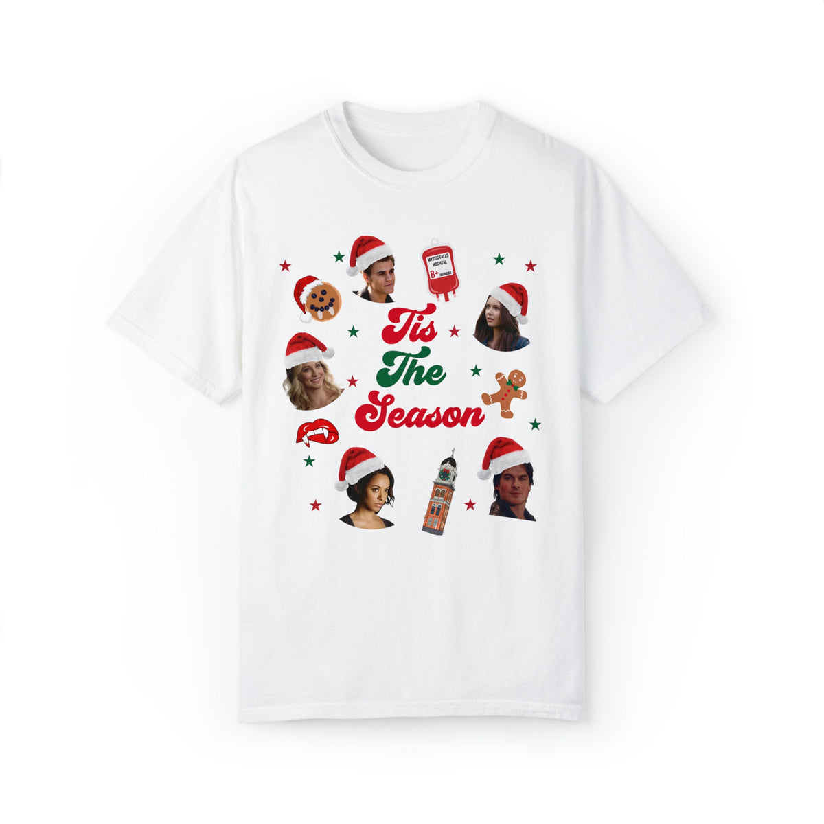 TVD Xmas shirt, Tvd shirt, Tvd merch, Damon Salvatore shirt, Stefan Salvatore, Tvd gift, Mystic Falls shirt