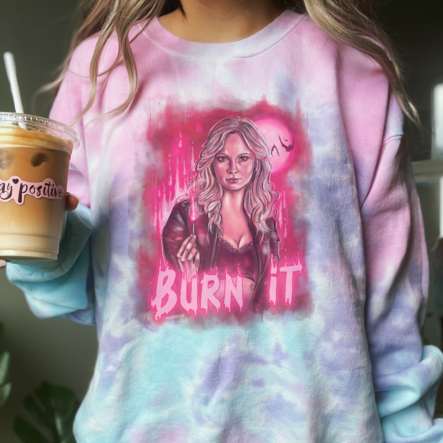 Caroline Forbes Sweatshirt, Burn it, TVD crewneck, Tvd gift