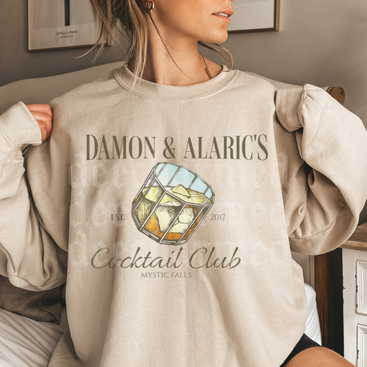 Damon & Alaric's Cocktail Club Crewneck