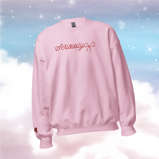 Seriously Embroidered Crewneck
