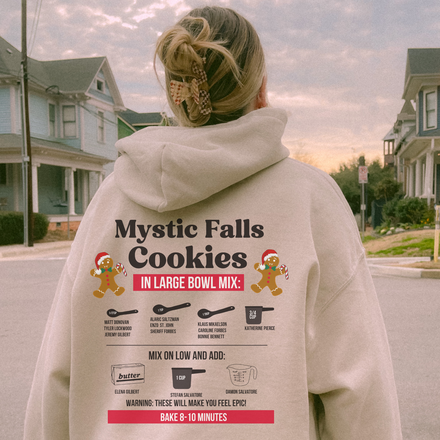 Mystic Falls Cookies Hoodie, TVD Hoodie, TVD Xmas hoodie