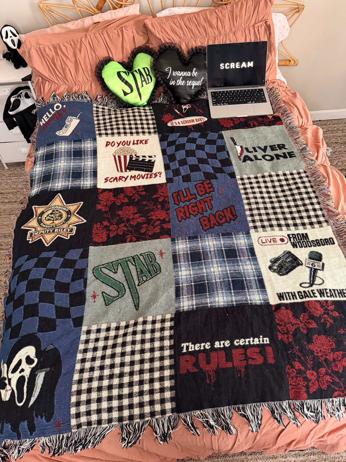 Scream Baby Woven Blanket