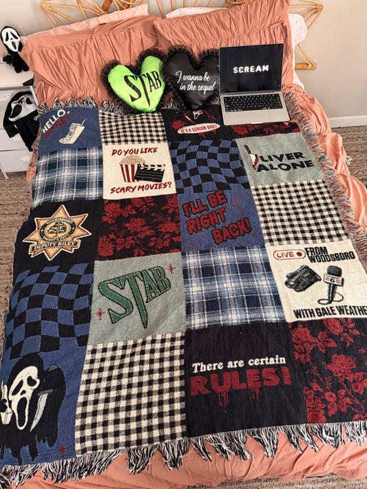 Scream Baby Woven Blanket
