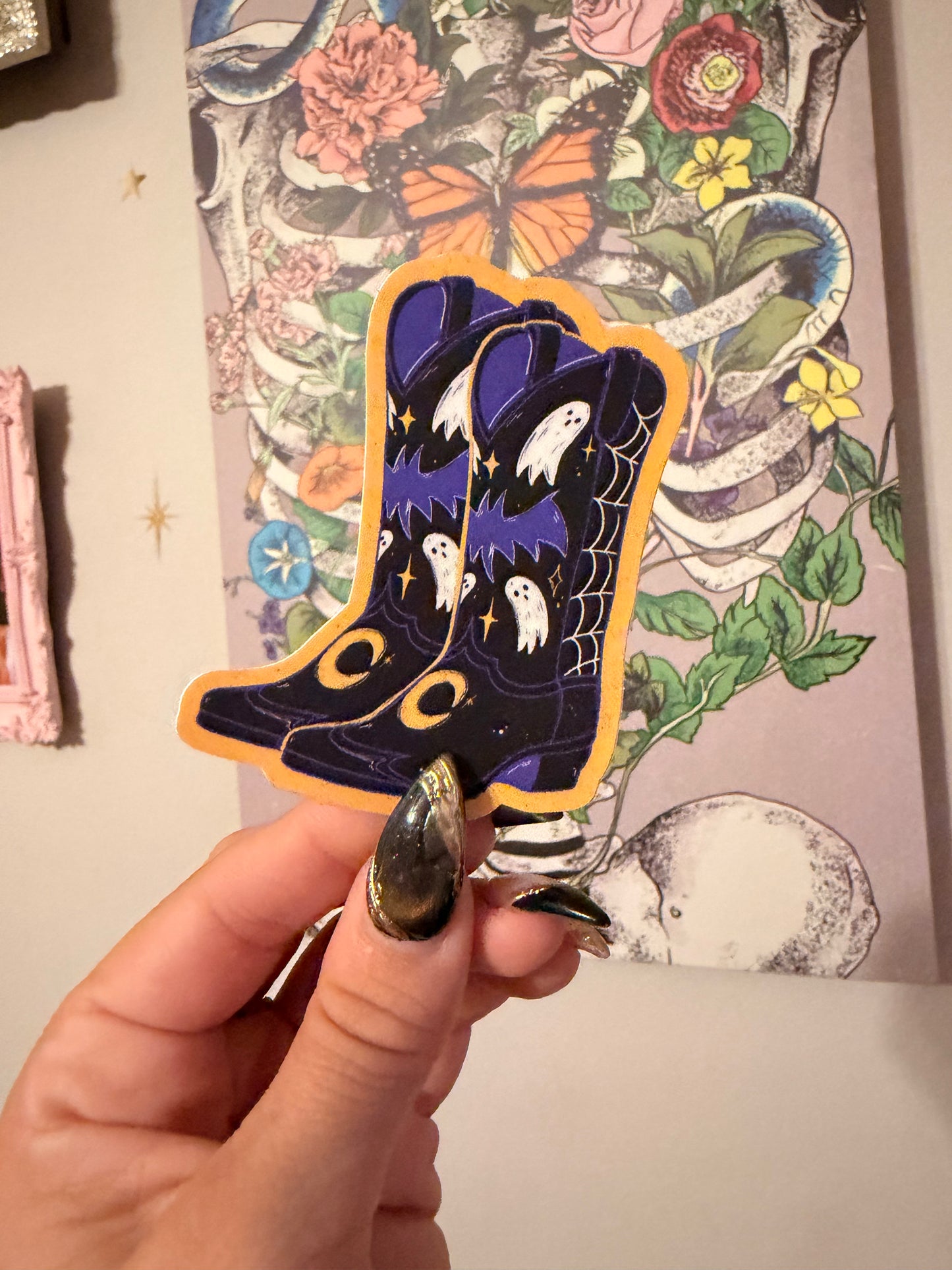 Ghostie Cowboy Sticker