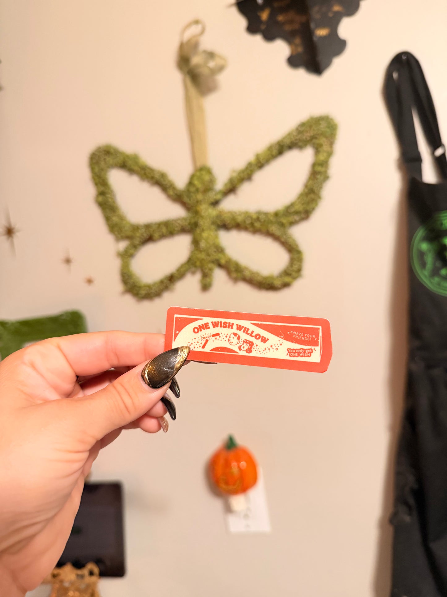 1 wish willow sticker