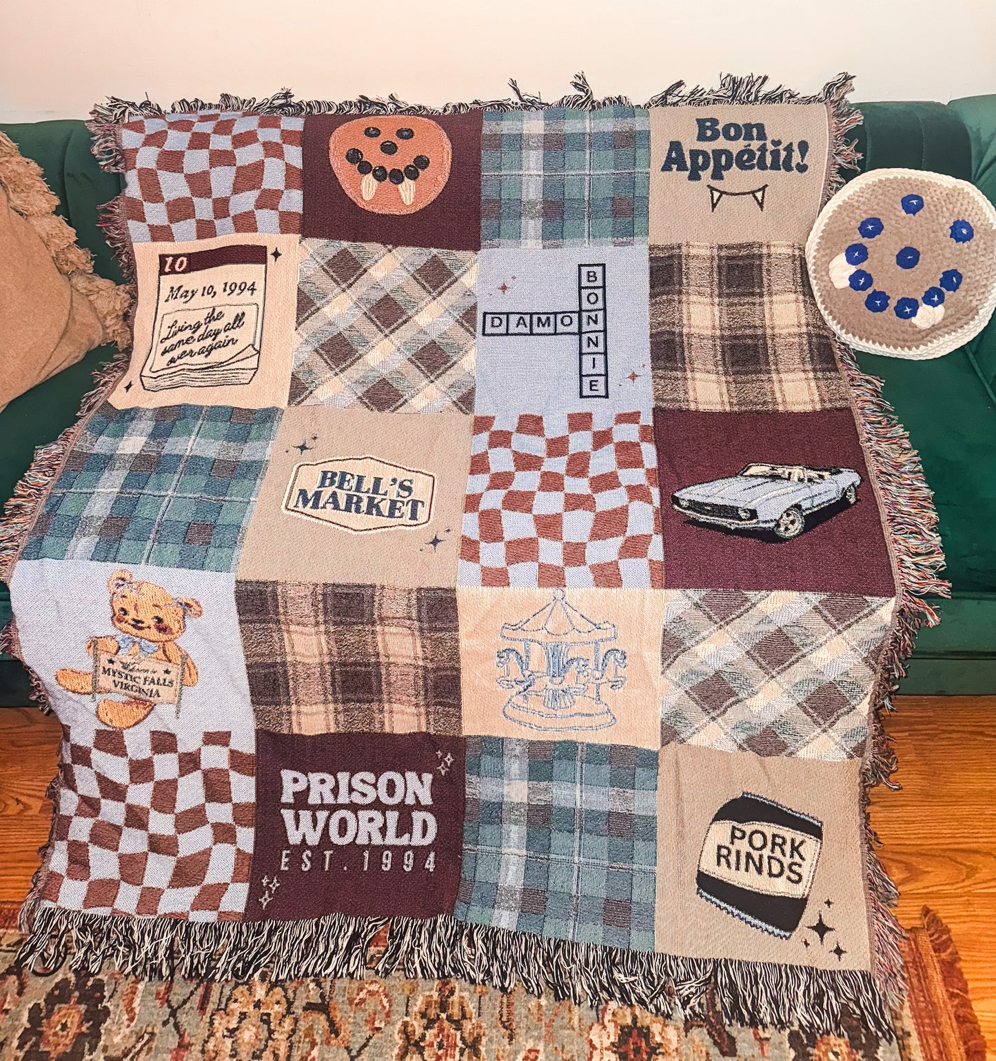 Prison World Woven Blanket