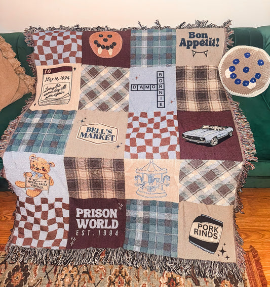 Prison World Woven Blanket