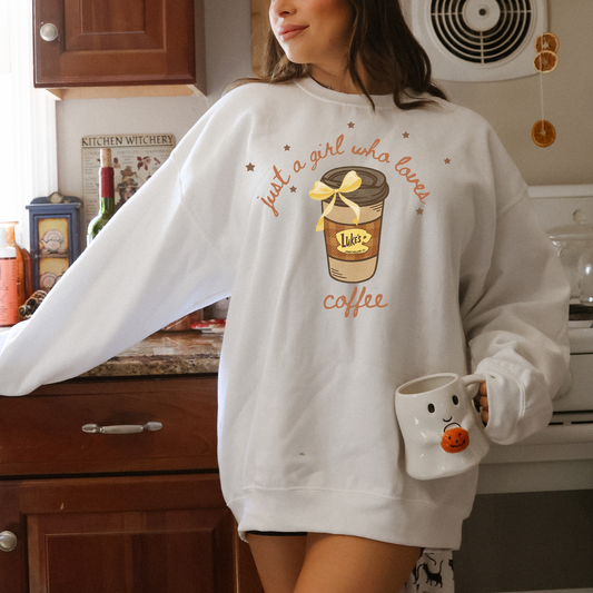 Just A Girl Who Loves Coffee Crewneck