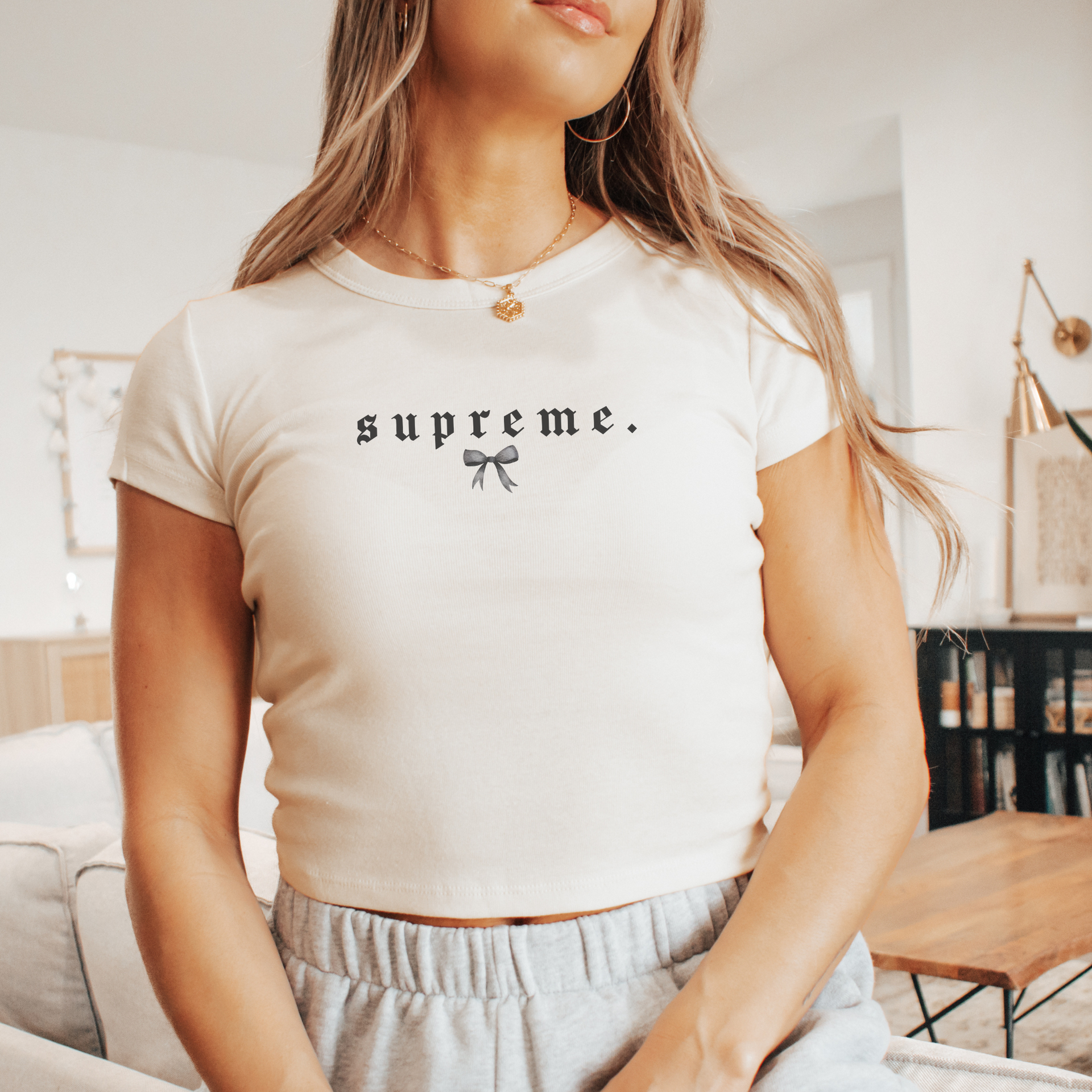 Supreme Baby Tee – Dee*Charmed