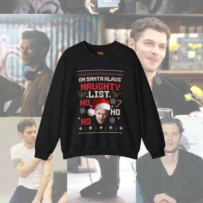 Santa Klaus Naughty List Crewneck