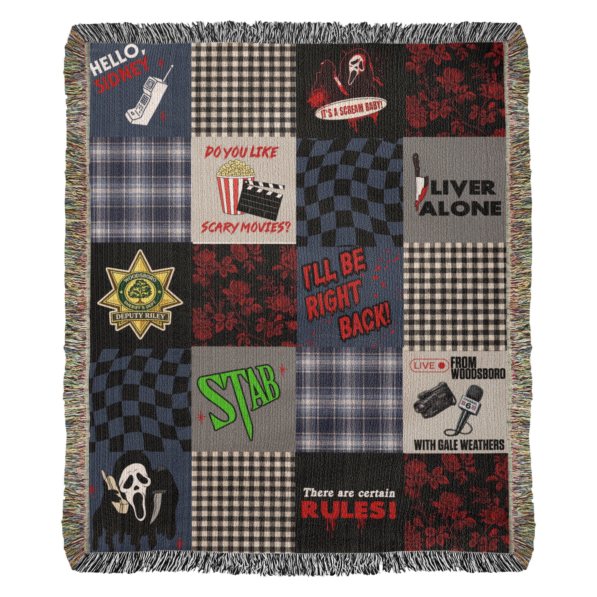 Scream Baby Woven Blanket