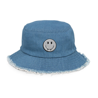 TVD Distressed denim bucket hat