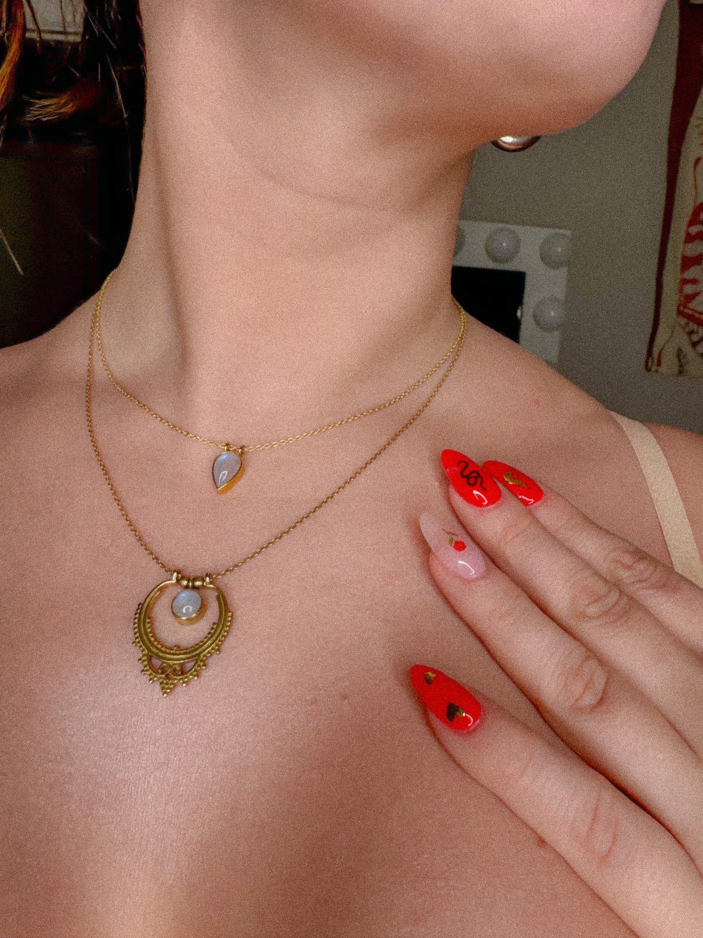 Katherine Pierce Moonstone Necklace