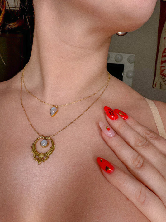 Katherine Pierce Moonstone Necklace