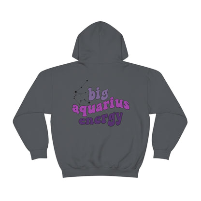Big Aquarius energy Hoodie, Aquarius  Sweatshirt, Astrology lover gift, Zodiac sweatshirt, Xmas gift for Aquarius , Astrology