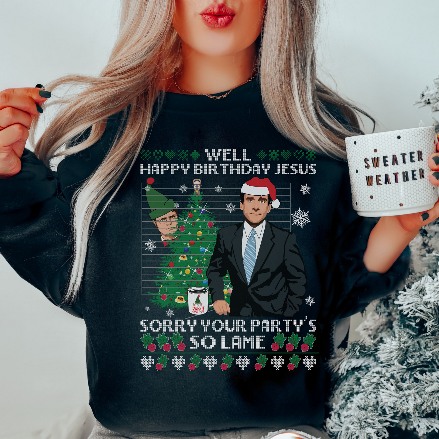 Michael scott sweater deals