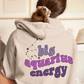 Big Aquarius energy Hoodie, Aquarius  Sweatshirt, Astrology lover gift, Zodiac sweatshirt, Xmas gift for Aquarius , Astrology