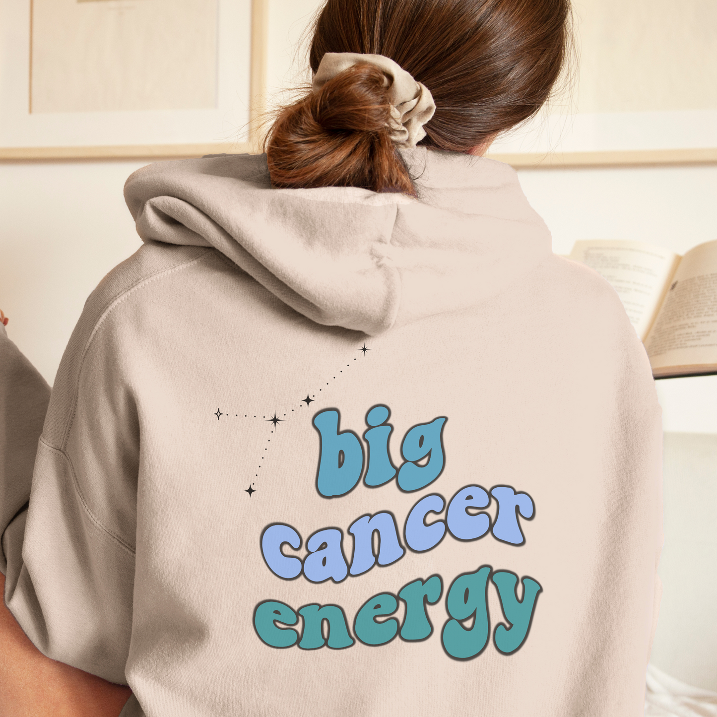 Big Cancer energy Hoodie, Cancer Sweatshirt, Astrology lover gift, Zodiac sweatshirt, Xmas gift for Cancer, Astrology