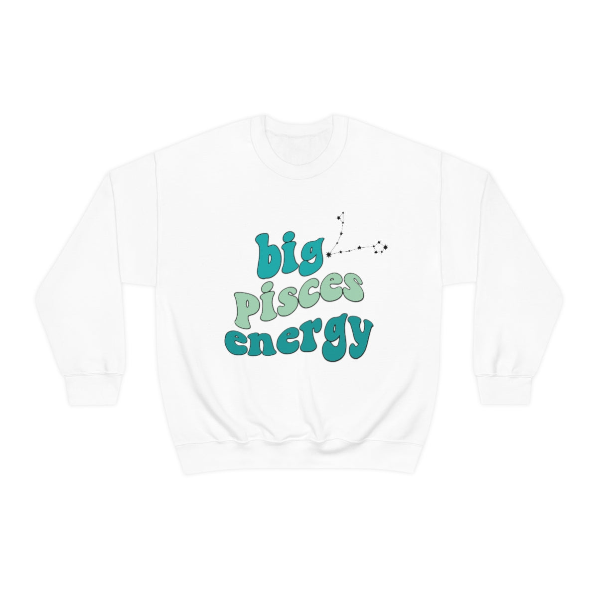 Pisces Sweatshirt, Big Pisces Energy Sweatshirt, Gift for Pisces, Astrology lover sweatshirt, Gift for Astrology Lover, Zodiac sweater