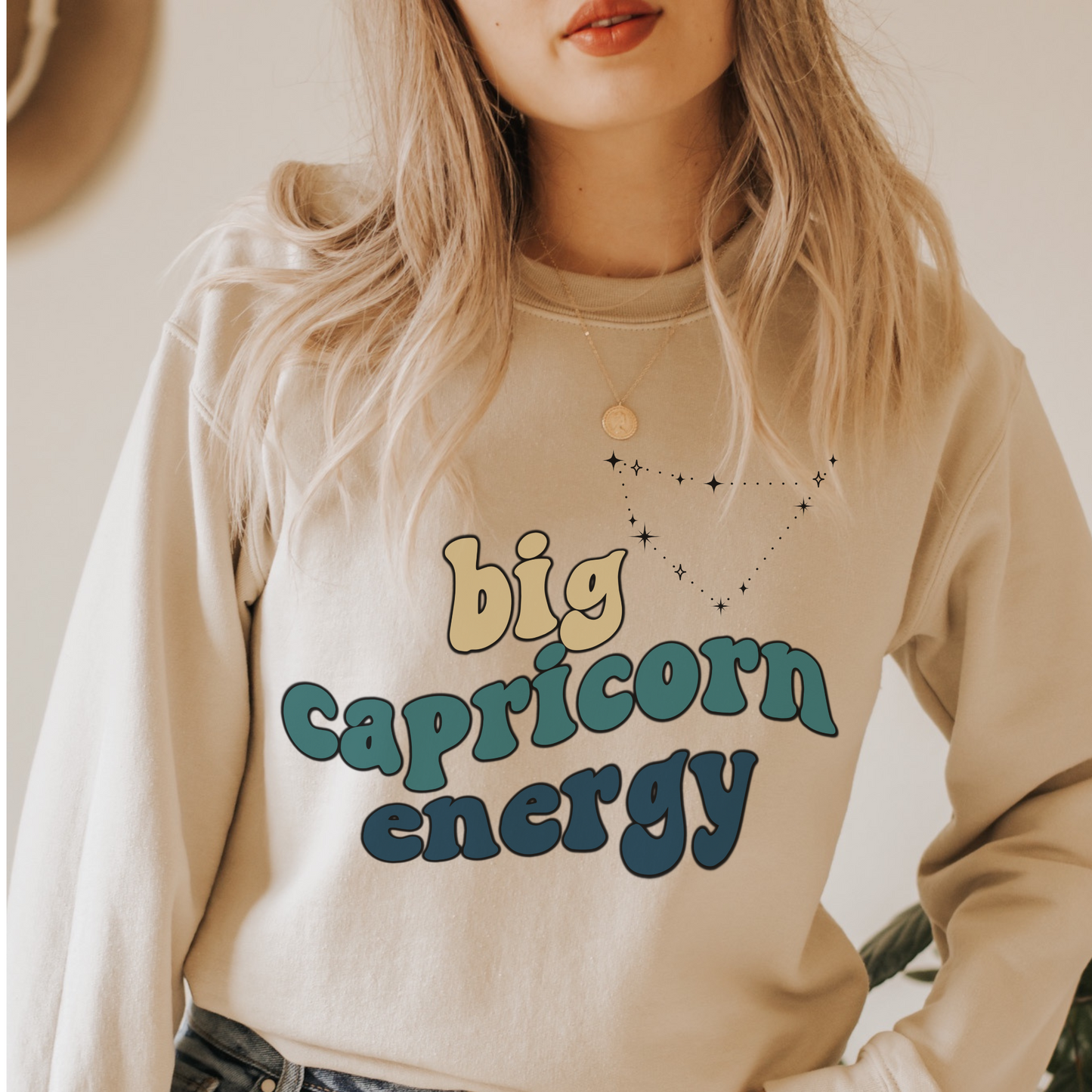 Capricorn Sweatshirt, Big Capricorn Energy Sweatshirt, Gift for Capricorn , Astrology lover sweatshirt, Gift for Astrology Lover