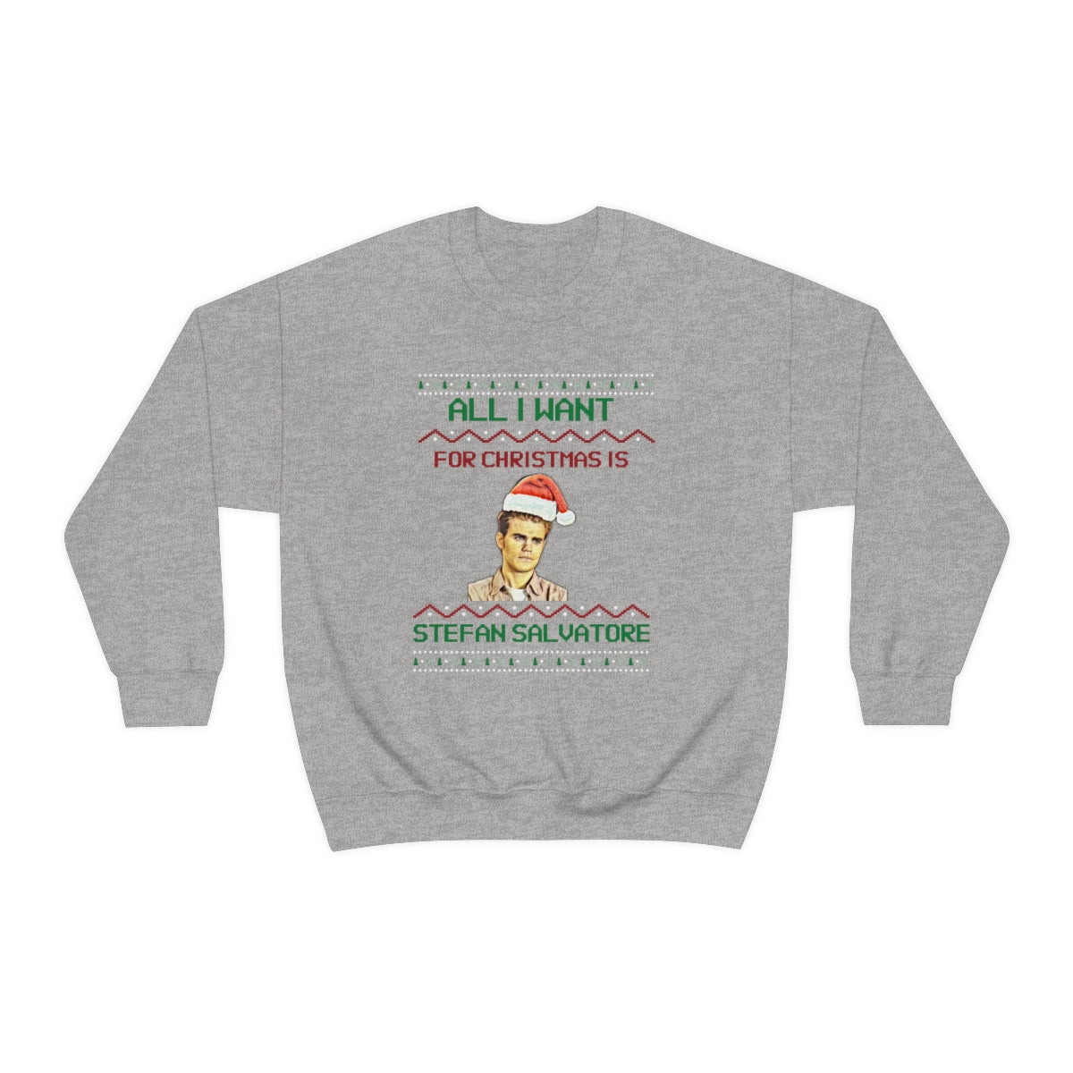 Stefan Salvatore Sweatshirt, TVD Ugly Christmas Sweater, TVD Xmas gift, TVD fan gift, Salvatore Brothers, tvd merch