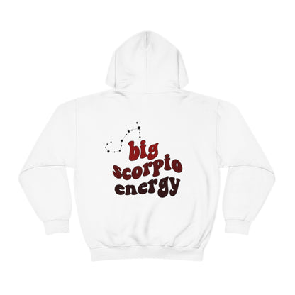 Big Scorpio Energy Hoodie, Scorpio Sweatshirt, Astrology lover gift, Zodiac sweatshirt, Christmas gift for Scorpio, Astrology hoodie